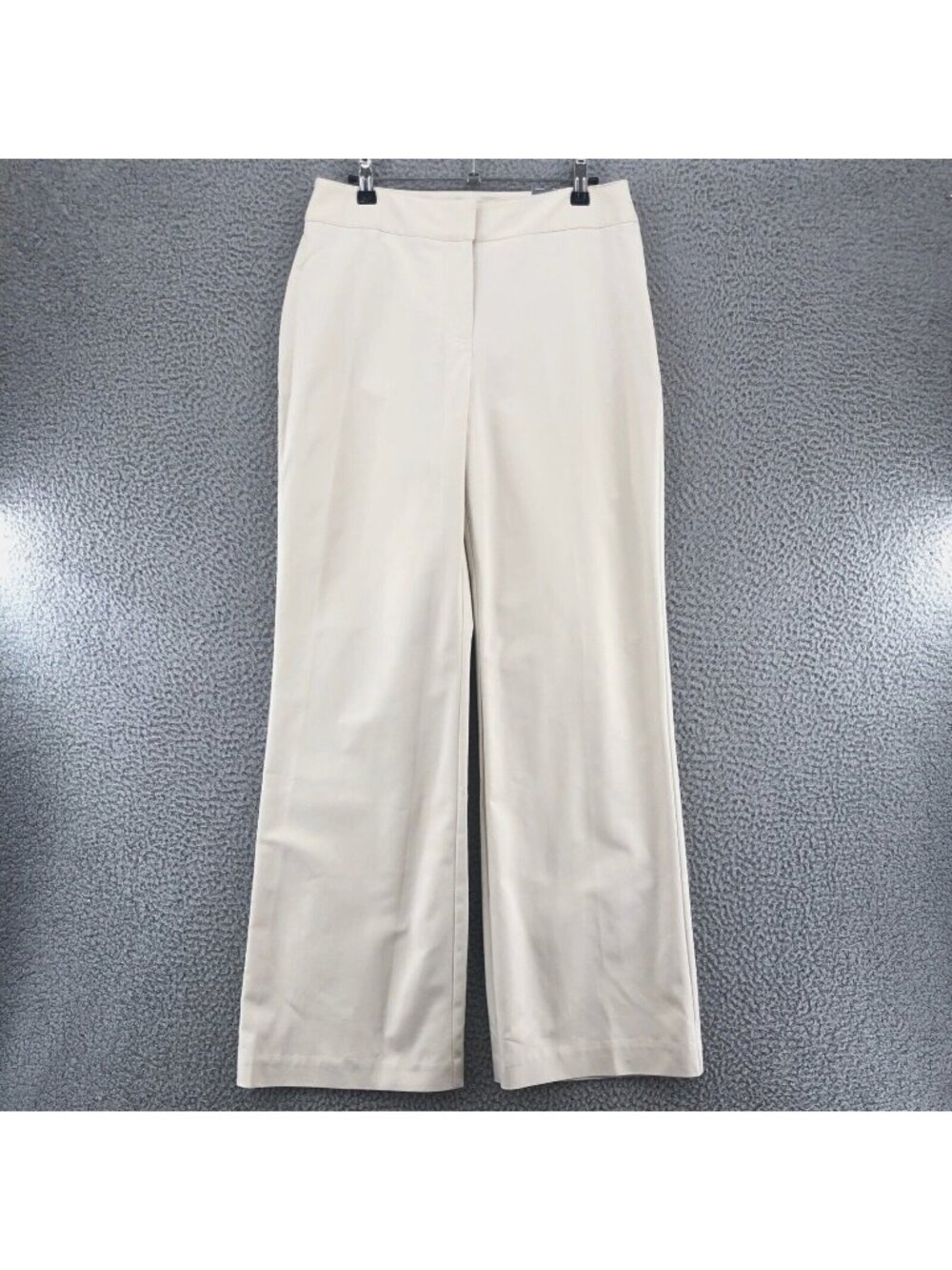 Chicos Pants Womens 1 US 8 Staten Rochelle Ivory Chino Bootcut Stretch Work NWT*